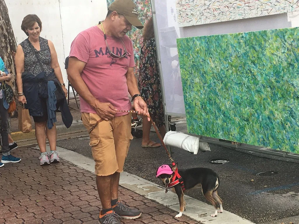 A painting on display at the Las Olas Art Fair on East Las Olas Boulevard in Fort Lauderdale.