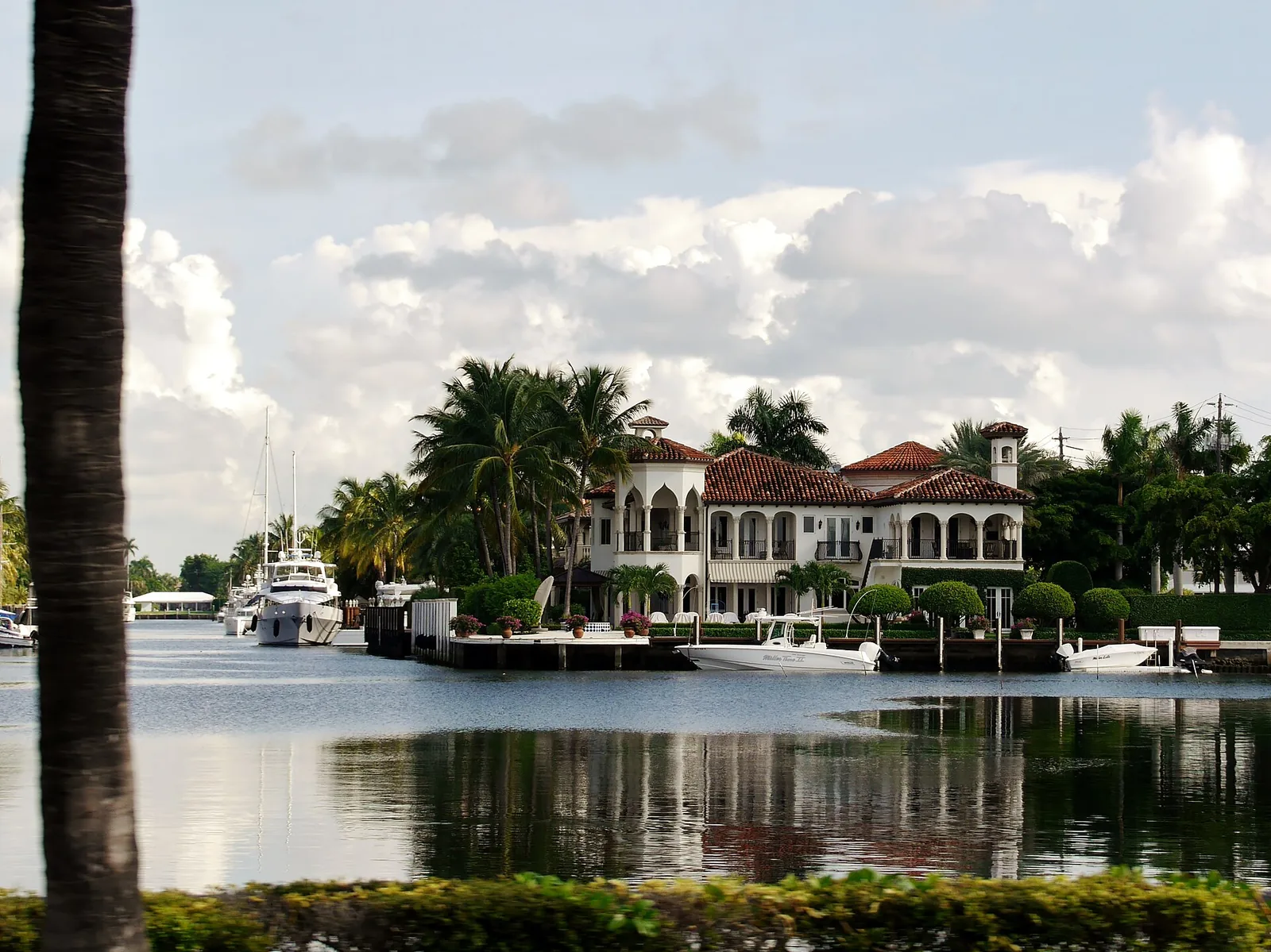 A waterfront home on one of Fort Lauderdale's canals.
